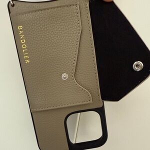 Bandolier Leather  Iphone Grey Case W/ Adjustable Strap Never Been Used